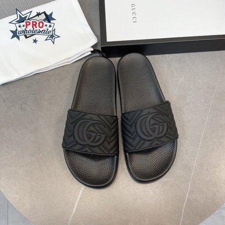 GUCCI MATELASSE SLIDE BLACK - GC208