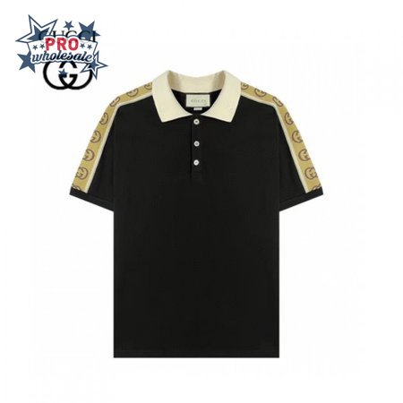 GUCCI POLO WITH INTERLOCKING G STRIPE