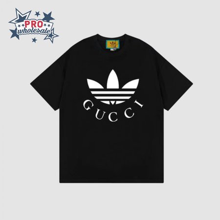 Gucci x Adidas Cotton Jersey T-Shirt Black