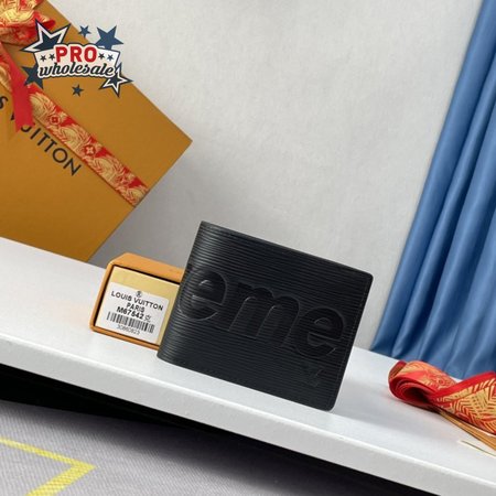 x Supreme Slender Wallet Epi Black