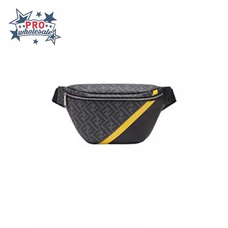 Fendi Gray Fabric Belt Bag - FPD27