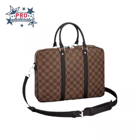 porte-documents voyage pm monogram macassar canvas ldb062