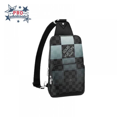 avenue sling bag white damier graphite giant lmb044