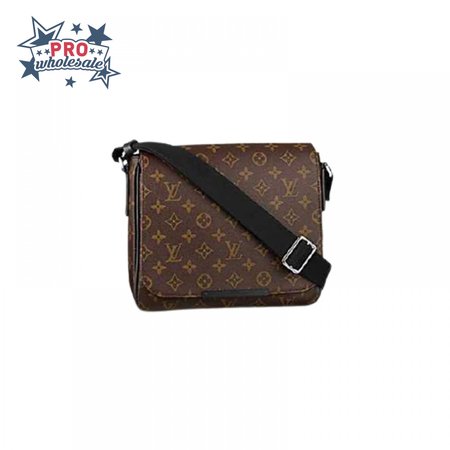district pm messenger bag monogram macassar canvas lmb022