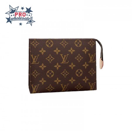 toiletry pouch 19 monogram canvas in brown lp48