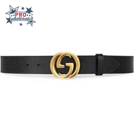 GUCCI MEN'S INTERLOCKING GG REVERSIBLE LEATHER BELT - B47