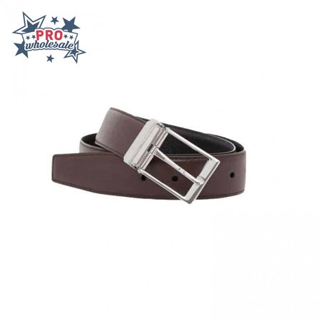 BURBERRY GRAINY REVERSIBLE LEATHER BELT - B30