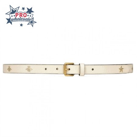 GUCCI BELT WITH BEES AND STARS PRINT - B34
