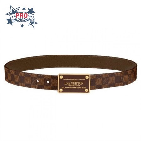 inventeur damier ebene/graphite belt - b159