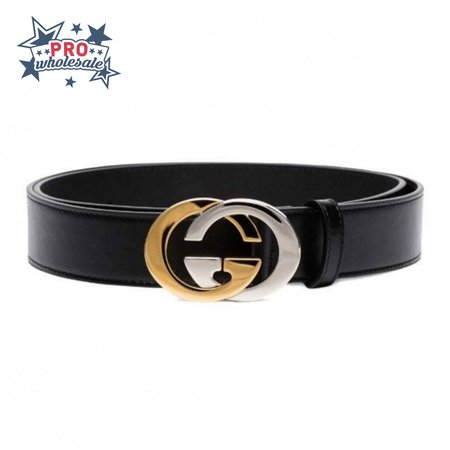 GUCCI GG LEATHER LOGO BELT - B6