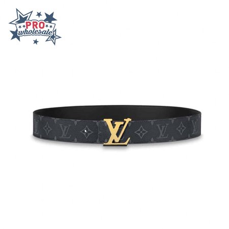 initiales 40mm reversible monogram canvas belt - b112