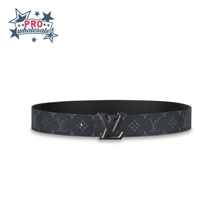 initiales 40mm reversible monogram canvas belt - b111