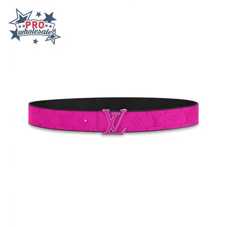 initiales 40mm reversible belt pink - b81