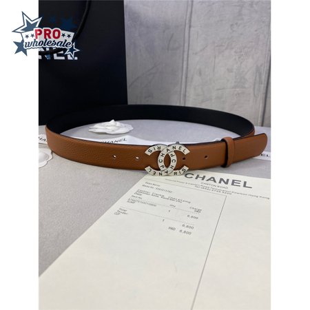 chanel logo classic belt