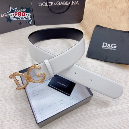 dolce & gabbana d&g logo leather belt