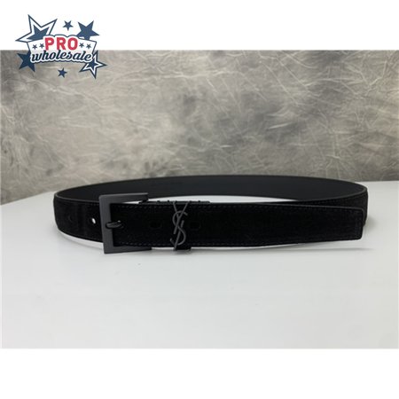ysl leather belt