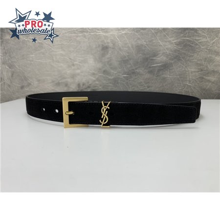 ysl leather belt
