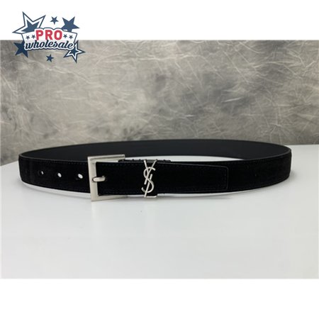 ysl leather belt