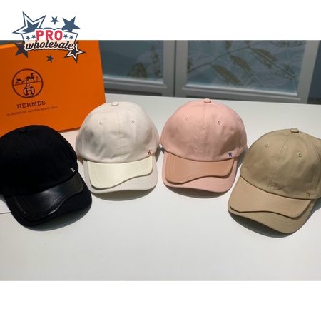 Hermes High Quality Canvas fabric Peaked cap