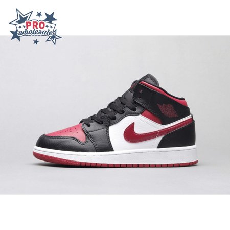 Air Jordan 1 Mid Bred Toe 36-46