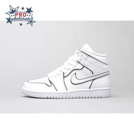 Air Jordan 1 Mid Iridescent Reflective White Unisex