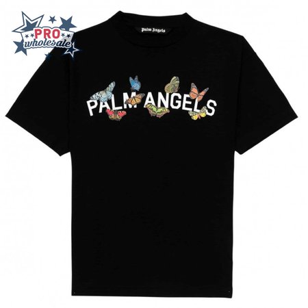 PALM ANGELS BUTTERFLY COLLEGE TEE - PA16