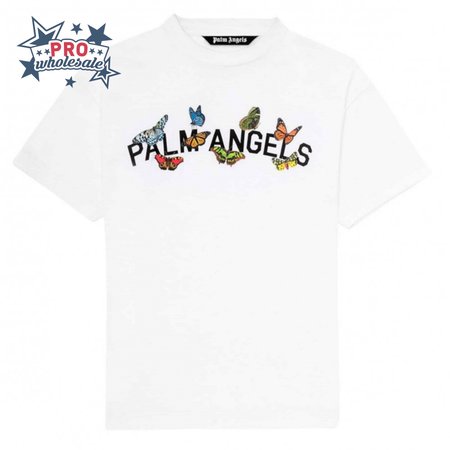 PALM ANGELS BUTTERFLY COLLEGE TEE - PA17
