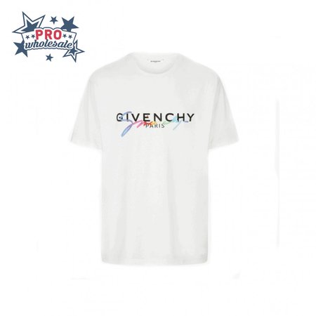 GIVENCHY RAINBOW SIGNATURE COTTON T-SHIRT - GVC5