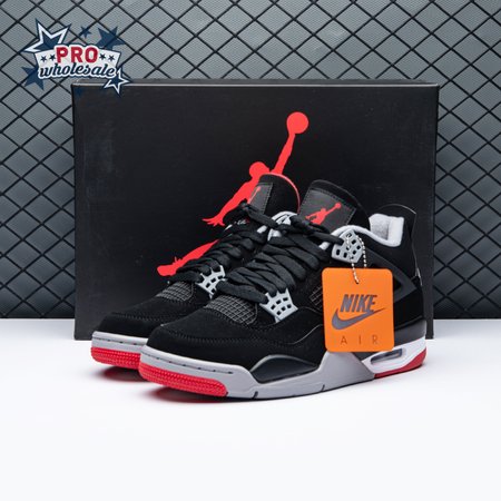 Air Jordan 4 Retro OG Bred 2019 Unisex