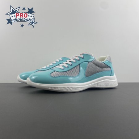 Prada America's Cup Blue Silver Sneakers