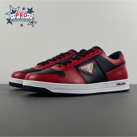 Prada Low Top Sneakers Red Black
