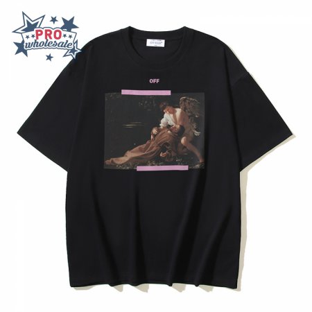 OFF-WHITE Printed Short Sleeve T-Shirt Black