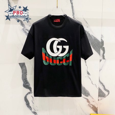GUCCI LOGO Letter Print T-Shirt Black