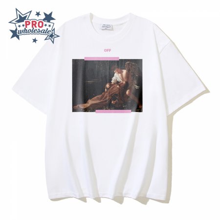 OFF-WHITE Printed Short Sleeve T-Shirt White
