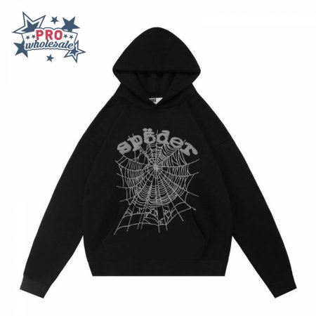 Sp5der Hoodies Black