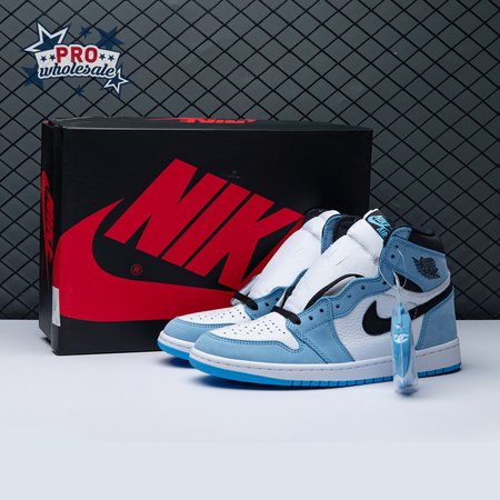 Jordan 1 Retro High White University Blue Black Unisex