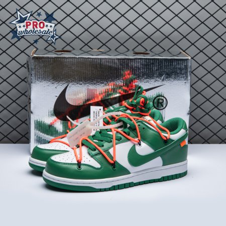 Off-White x Dunk Low 'Pine Green' Unisex