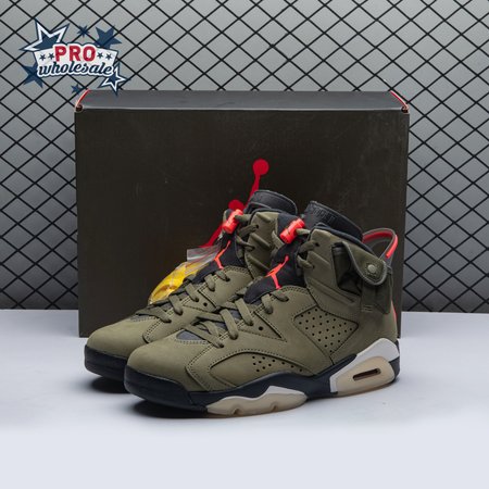 Travis Scott x Air Jordan 6 Retro 'Olive' CN1084 200 Men's