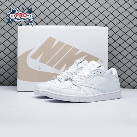 Travis Scott x Air Jordan 1 Low Triple White DM7866 292 Unisex