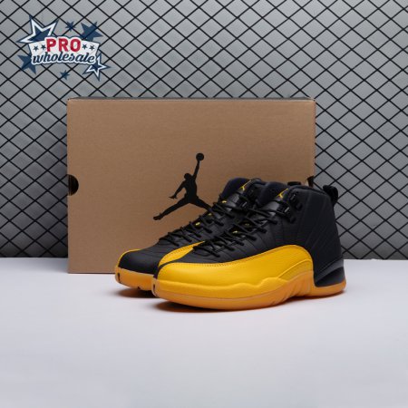 Jordan 12 Retro Black University Gold 130690-070 Men's
