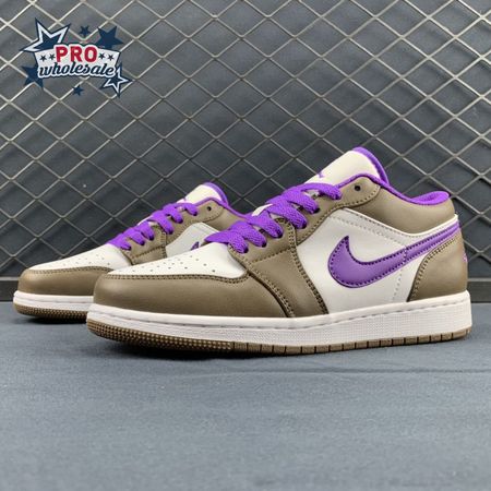 Jordan 1 Low Purple Mocha 553558-215 Unisex