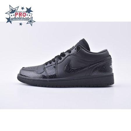 Jordan 1 Low SE Patent Elephant Black HJ7743-010 Unisex