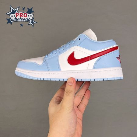Jordan 1 Low Blue Whisper Dune Red DC0774-164 Unisex