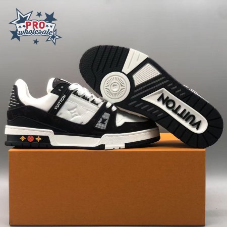 Black White Trainer Sneakers