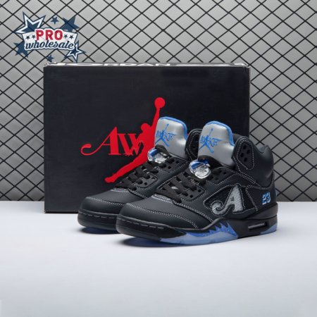 Awake NY x Air Jordan 5 "Black/Racer Blue" DV4982-004 Unisex