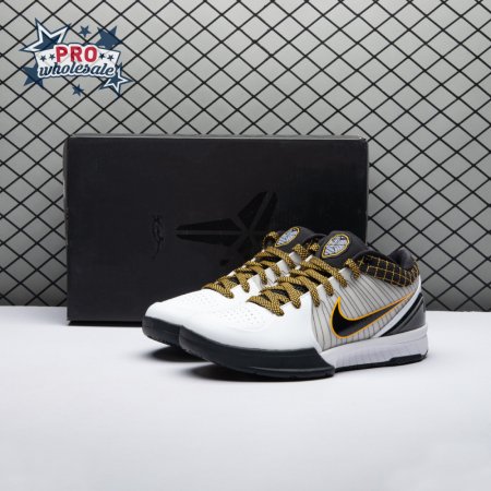 Nike Kobe 4 Protro White Black Del Sol AV6339-101 Men's