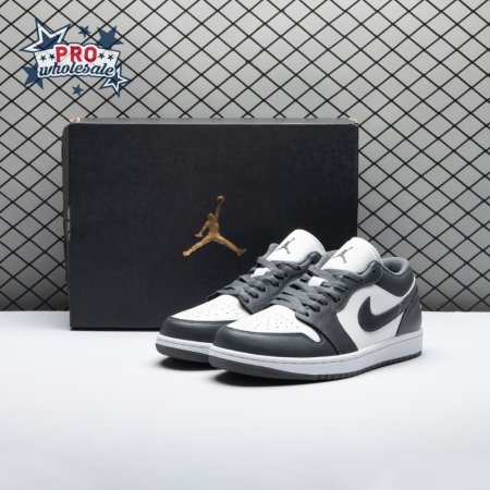 Jordan 1 Low Grey White 553558-044 Unisex