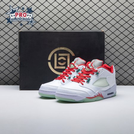 Jordan 5 Retro Low CLOT White Silk 20th Anniversary 1551183 Unisex