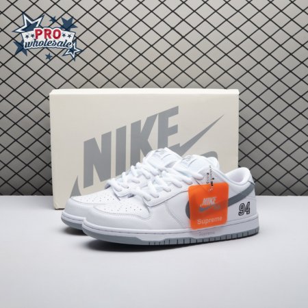 Nike SB Dunk Low 94 White Metallic Silver HQ8487-100 Unisex
