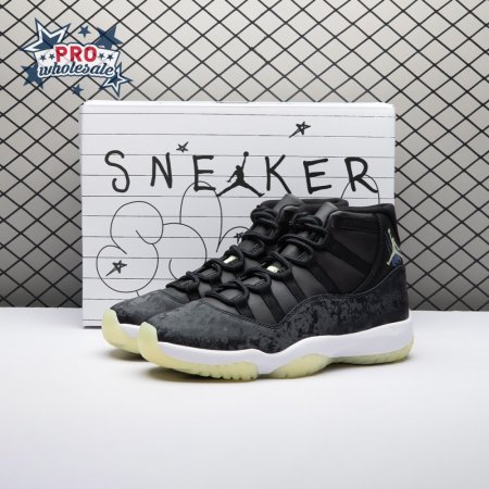 Jordan 11 Retro Black Barely Volt IB1378-001 Unisex